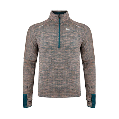 Nike Sphere Dri-FIT Half-Zip Pullover Fleece Running Top Dark Teal Green CU6088-394