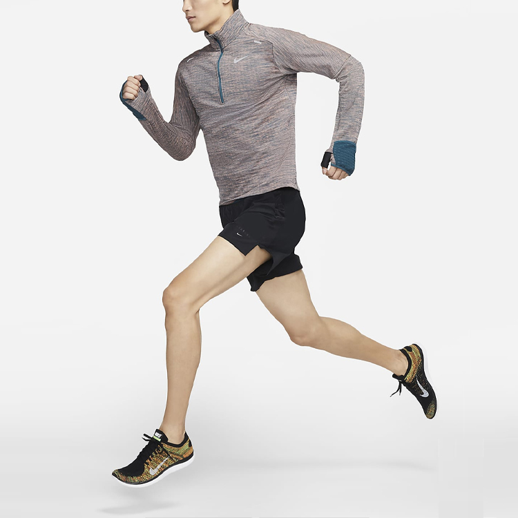 Shop Nike Sphere Dri-FIT 半拉鍊羊毛跑步上衣 深藍綠 CU6088-394