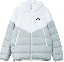 Nike Sportswear White Logo Zip Hooded Down Jacket. DV0754-100 Nike Sportswear White Logo Zip Hooded Down Jacket. DV0754-100