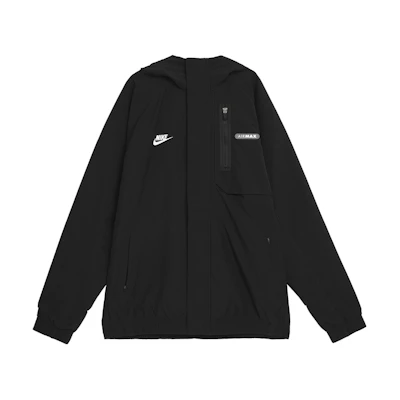 Nike Sportswear Air Max Logo Print Long Sleeve Hoodie Jacket Black FN0243-010