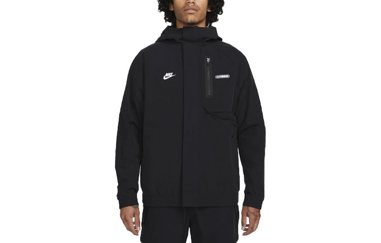 Order Nike運動Air Max標誌印花長袖連帽外套黑色 FN0243-010