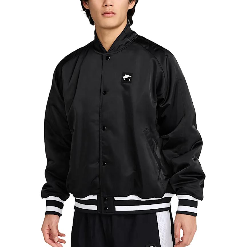 Nike Sportswear Air Varsity Jacket Black Casual Stylish Outerwear HJ0302-010