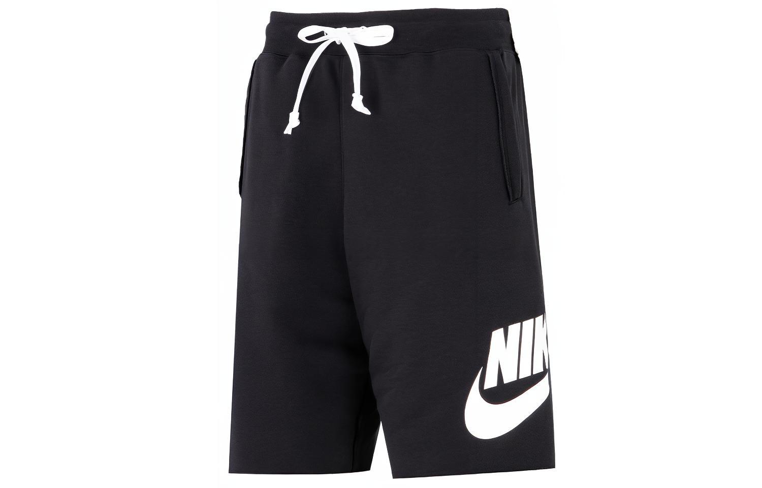 Nike Sportswear Alumni Shorts Black Breathable Knit Casual Shorts. DM6818-010