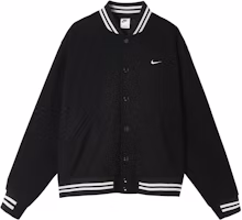 Nike Sportswear Authentics Varsity Jacket (Asia Sizing) Black/White Nike Sportswear Authentics Varsity Jacket (Asia Sizing) Black/White