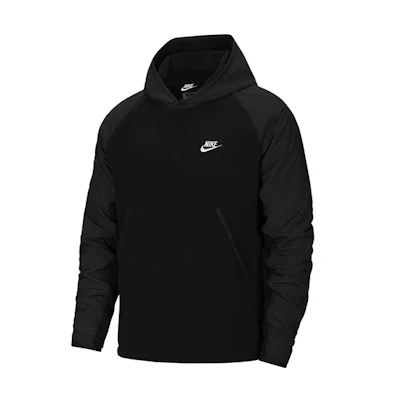 Nike Sportswear Black Pullover Hoodie with Solid Logo Design CU4364-010