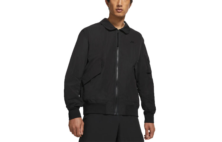 Nike Sportswear Black Woven Bomber Jacket CZ9895-010