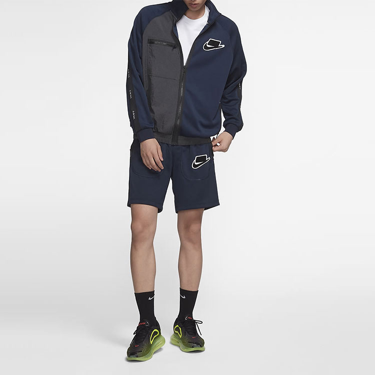 Shop Nike Sportswear Jaket Kasual Biru Gelap BV4604-498