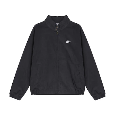 Nike Sportswear Club Black Corduroy Harrington Jacket Retro Style FZ0632-010