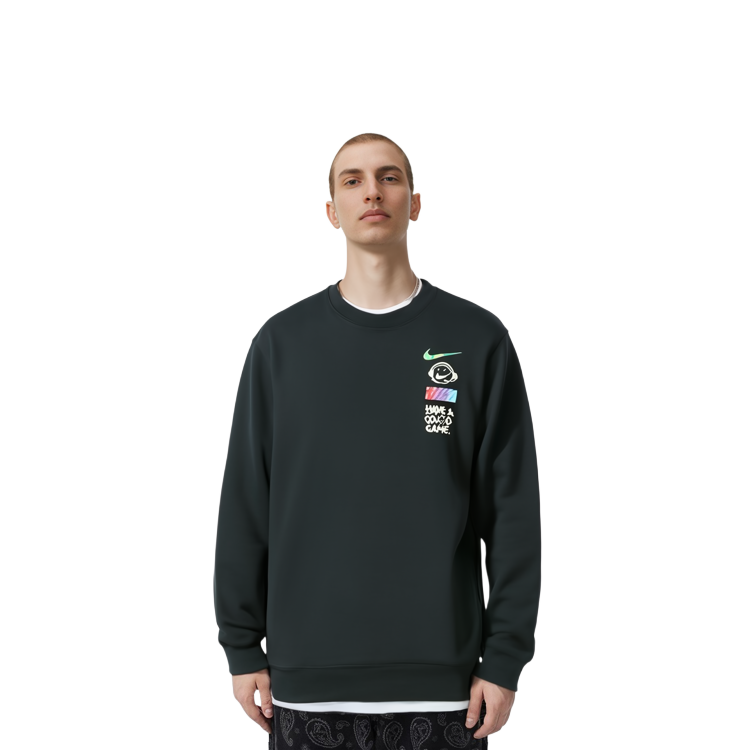 Purchase Nike 運動休閒刷毛圓領長袖上衣 黑色 DC3938-010