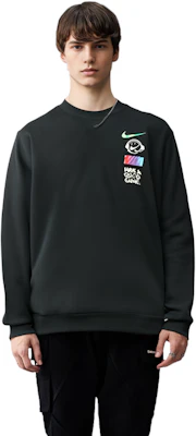 Nike 運動休閒刷毛圓領長袖上衣 黑色 DC3938-010 Cheap Nike 運動休閒刷毛圓領長袖上衣 黑色 DC3938-010