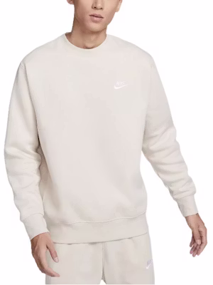 Nike Sportswear Club Fleece Crewneck Sweatshirt Putih Taupe Muda BV2663-104 Buy Nike Sportswear Club Fleece Crewneck Sweatshirt Putih Taupe Muda BV2663-104