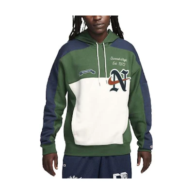 Nike Sportswear Club Fleece Logo Print Pullover Hoodie Green FQ6156-323