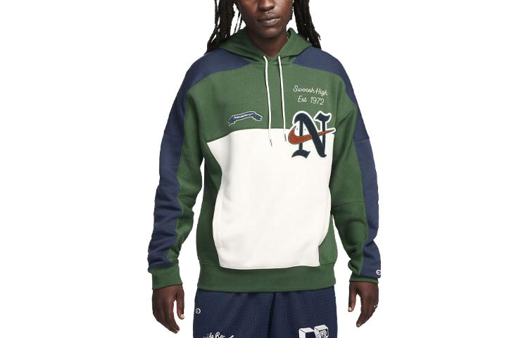 Nike Sportswear Club Fleece Logo Print Pullover Hoodie Green FQ6156-323 圖 2