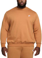 Nike Sportswear Club Fleece Sweatshirt Beige Soft Crewneck Long Sleeve BV2662-224 Nike Sportswear Club Fleece Sweatshirt Beige Soft Crewneck Long Sleeve BV2662-224