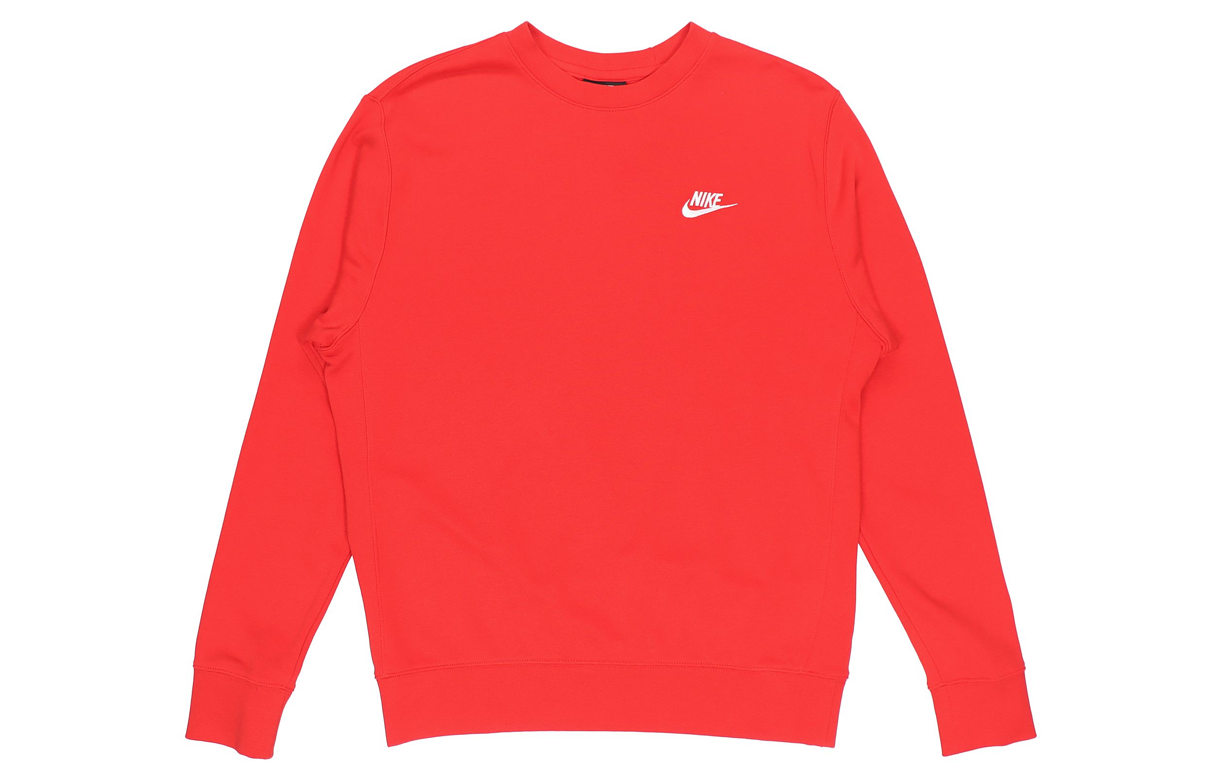 Nike Sportswear Club French Terry Logo Pullover Sweatshirt University Red Mens BV2667-657