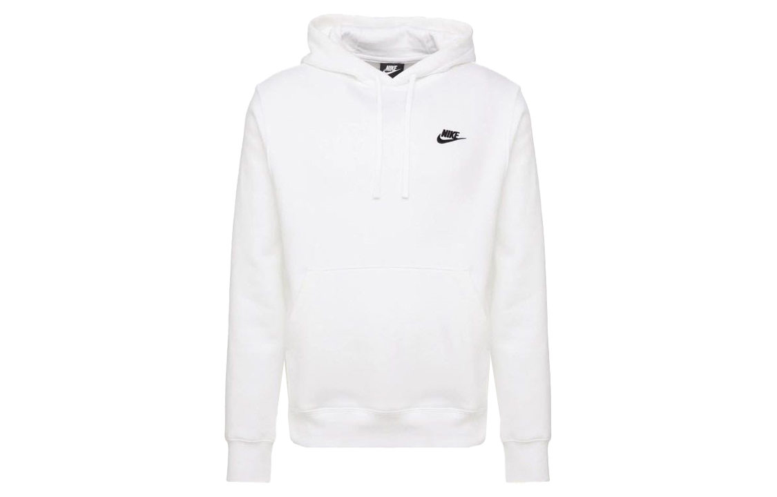 Nike Sportswear Club Hoodie White Unisex Casual Sweatshirt BV2654-100