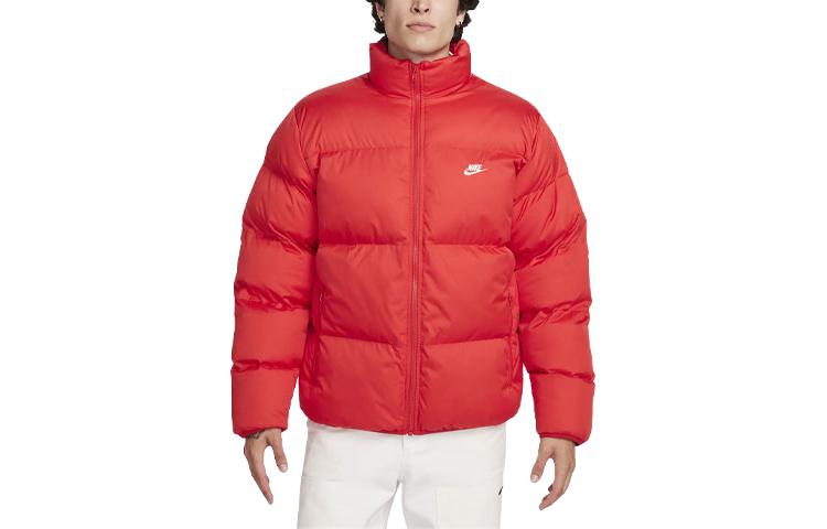 Order 耐克運動服刺繡Logo紅色羽絨外套 男款長袖 FB7368-657