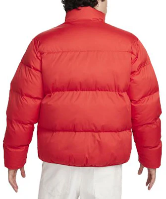 Nike Sportswear Club Logo Embroidered Puffer Jacket Red Men’s Long Sleeve FB7368-657 Lookbook Nike Sportswear Club Logo Embroidered Puffer Jacket Red Men’s Long Sleeve FB7368-657
