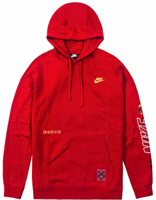 Nike Sportswear Club Pullover Hoodie Red with Graphic Print Long Sleeve CU3670-687 Buy Nike Sportswear Club Pullover Hoodie Red with Graphic Print Long Sleeve CU3670-687