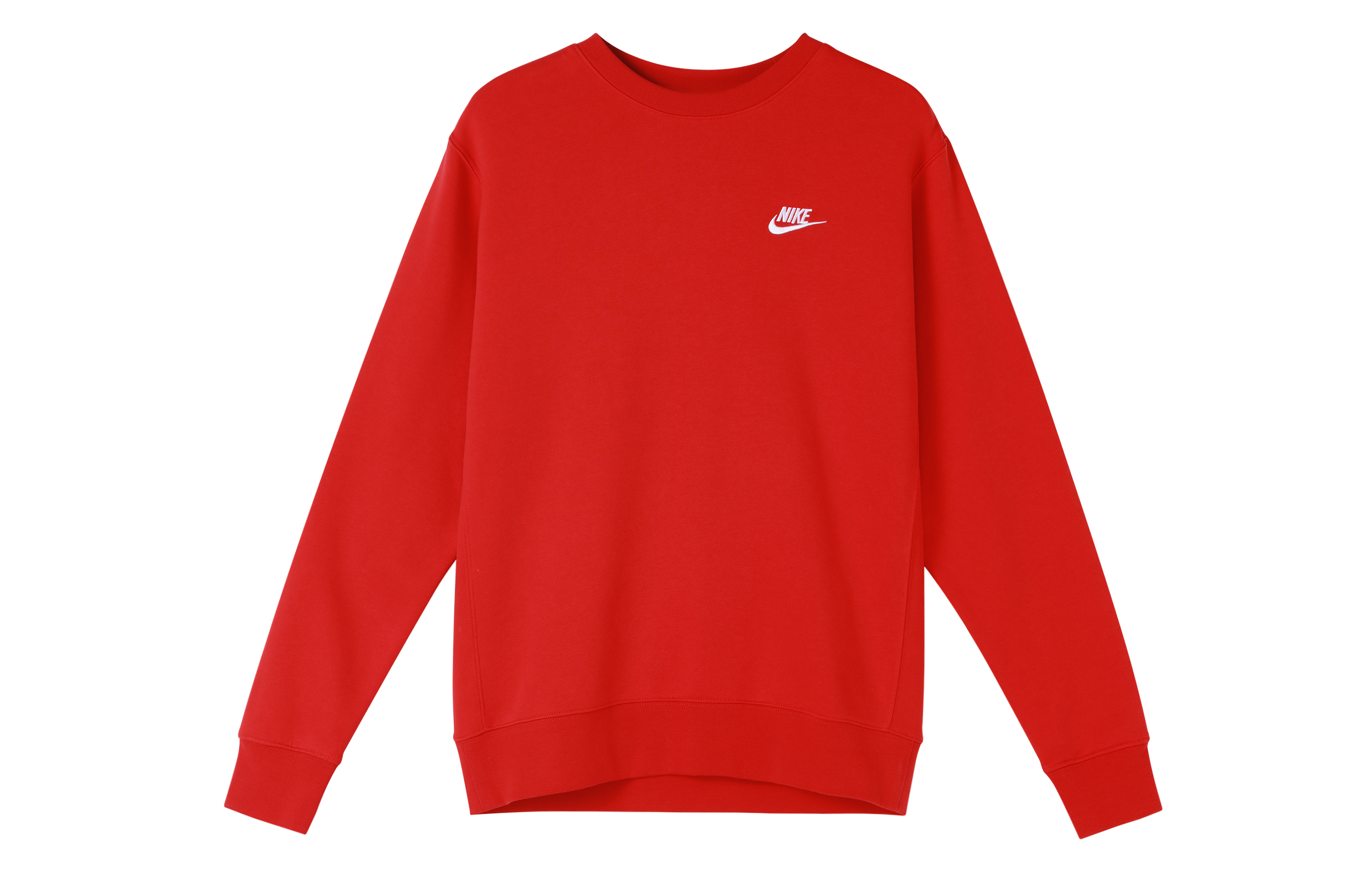 Buy Sudadera Nike Sportswear Club Roja Cuello Redondo Estilo Casual. BV2663-657