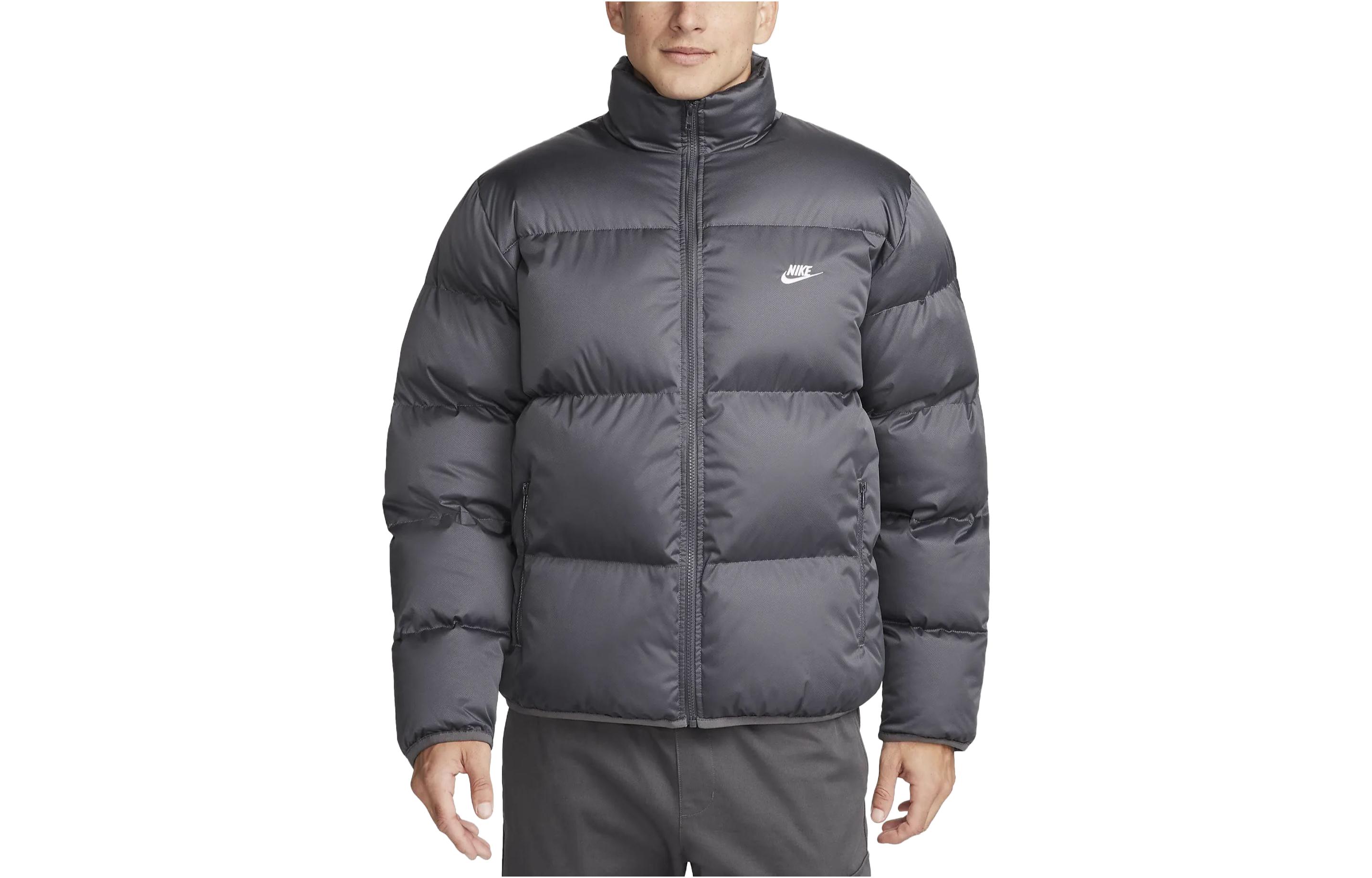 Order 나이키 스포츠웨어 클럽 솔리드 스탠드 칼라 자켓 아이언 그레이 FB7368-068