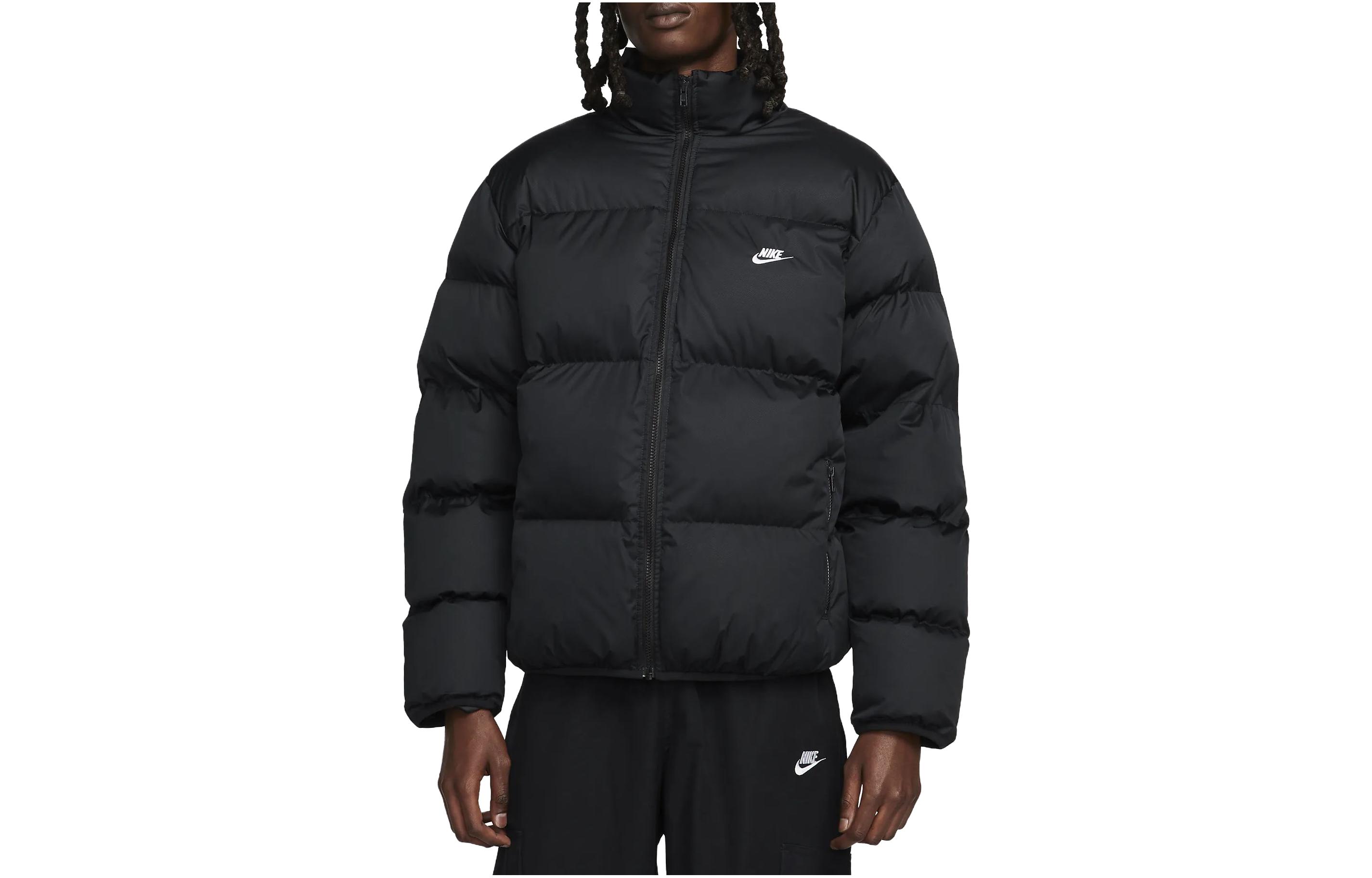 Order Nike Sportswear Club Jaket Kalas Kalis Air Leher Corong Hitam FB7368-010