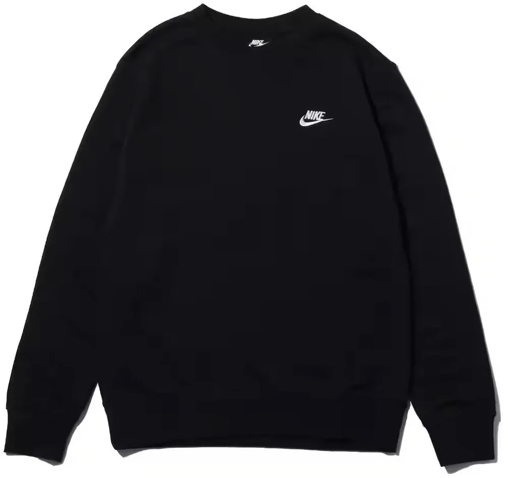 nike-sportswear-club-unisex-black-crewneck-sweatshirt-soft-and-comfortable-bv-2667