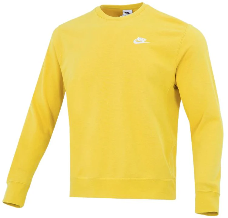 nike-sportswear-club-yellow-crewneck-pullover-sweatshirt-male-bv-2667-709