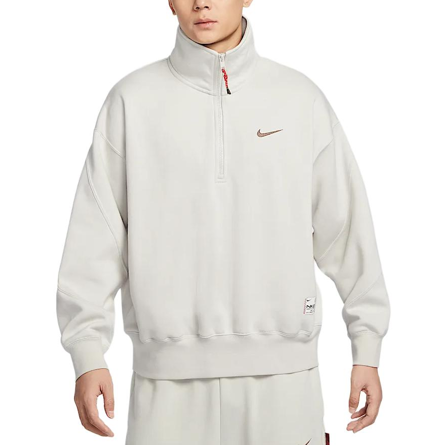 Nike Sportswear CNY Year of the Snake Half-Zip Crewneck Sweatshirt White HV8205-072