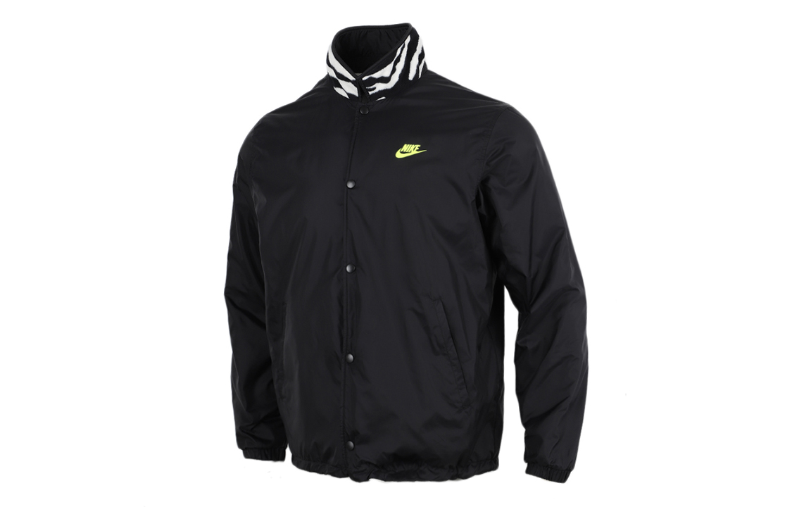 Nike Sportswear Coaches Reversible Fleece Jacket Black CV7121-010