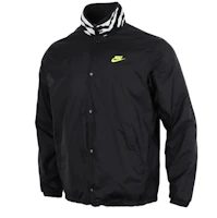Nike Sportswear Coaches Reversible Fleece Jacket Black CV7121-010 Nike Sportswear Coaches Reversible Fleece Jacket Black CV7121-010