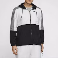 Shop Nike Sportswear Colorblock Hooded Jacket Spring Black CJ4561-010