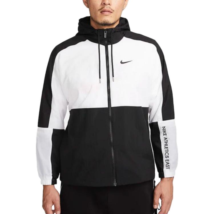 Details for Nike Sportswear Colorblock Hooded Jacket Spring Black CJ4561-010