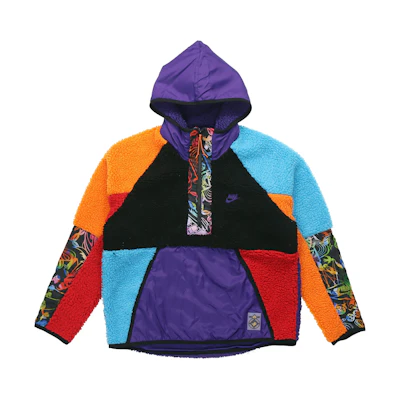 Nike Sportswear Colorblock Sherpa Half-Zip Hoodie American Style CU3672-546