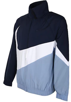 耐克复古拼色标志运动夹克蓝色 AR3133-451 Lookbook 耐克复古拼色标志运动夹克蓝色 AR3133-451