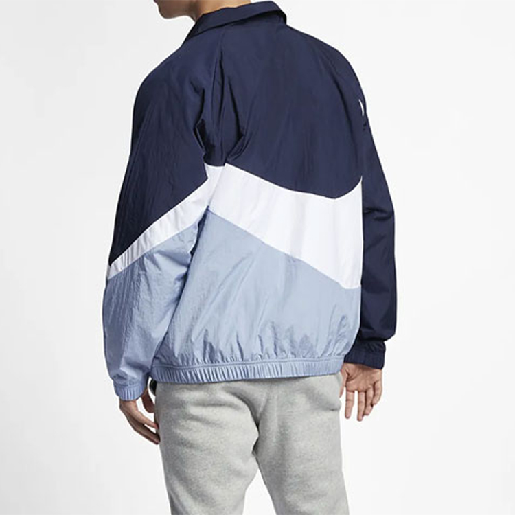 Details for 耐克复古拼色标志运动夹克蓝色 AR3133-451