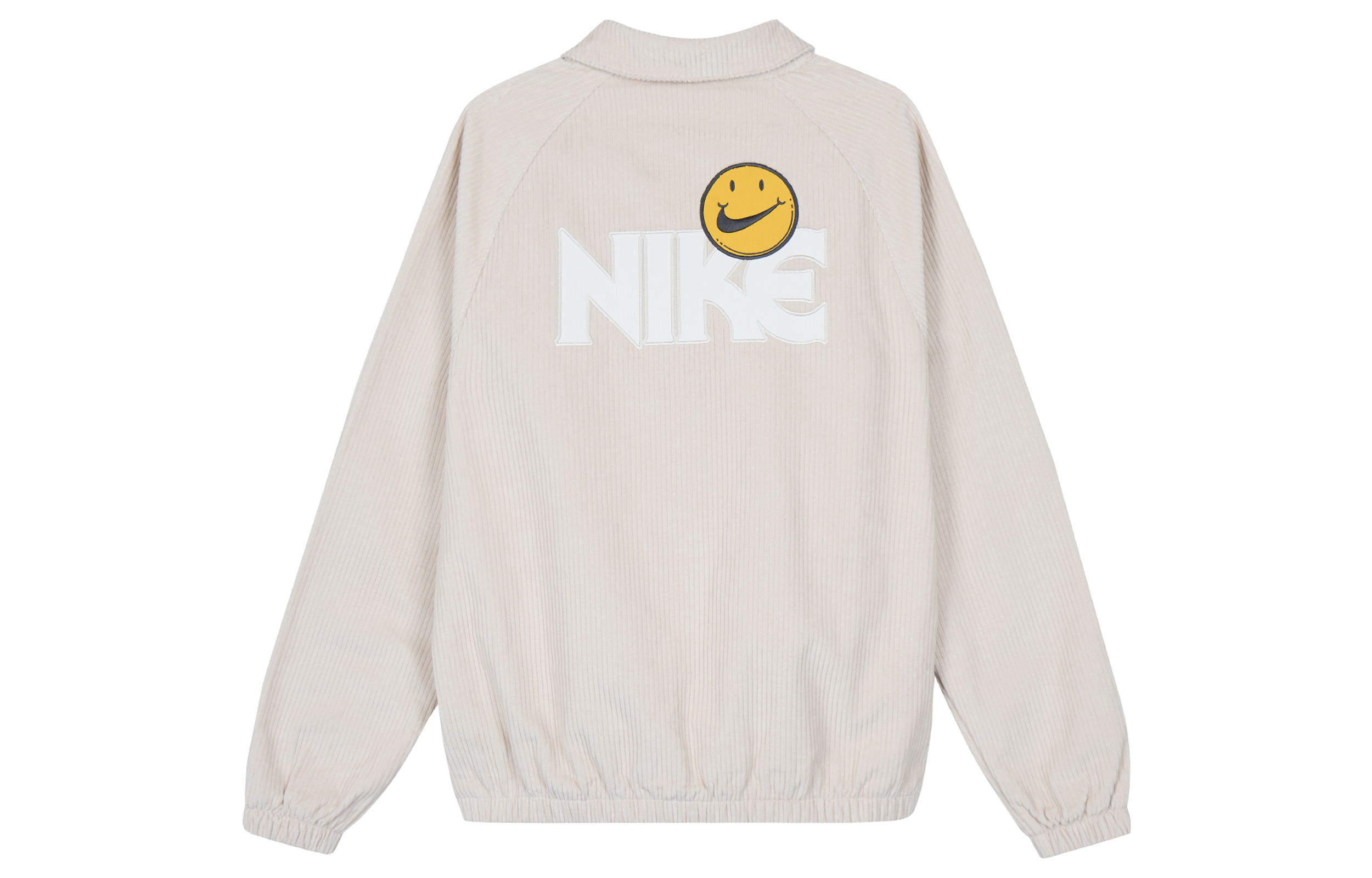 Lookbook Nike 運動風燈芯絨刺繡標誌棒球外套 淡紅木棕色 FZ5737-104