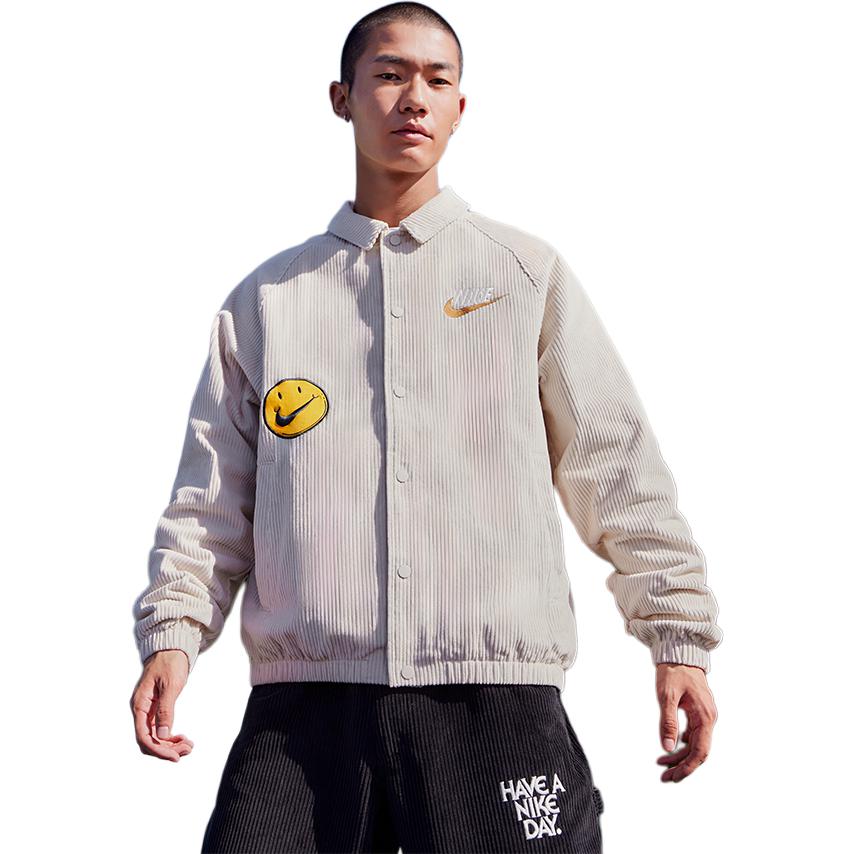 Purchase Nike 運動風燈芯絨刺繡標誌棒球外套 淡紅木棕色 FZ5737-104