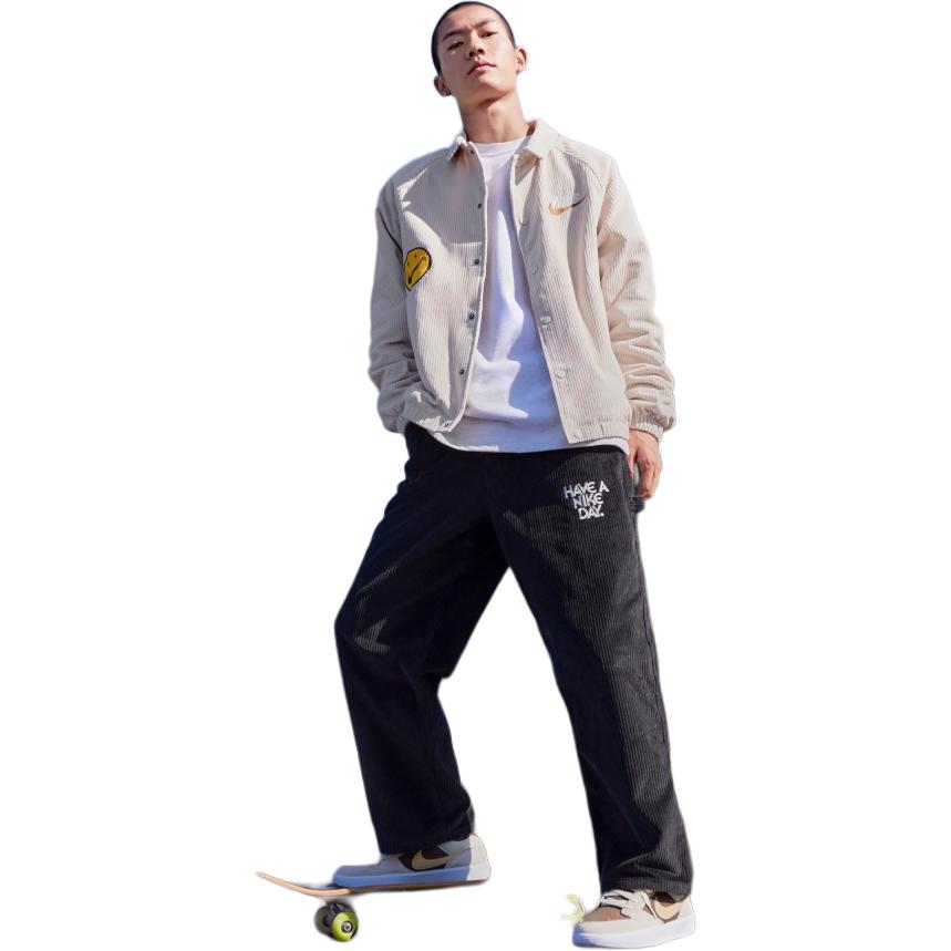 Details for Nike 運動風燈芯絨刺繡標誌棒球外套 淡紅木棕色 FZ5737-104