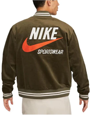 Nike 運動風燈芯絨復古隊標刺繡綠色外套 DV9998-325 Details for Nike 運動風燈芯絨復古隊標刺繡綠色外套 DV9998-325