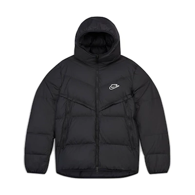 Nike Sportswear Down-Fill Windrunner Winter Black Hooded Puffer Jacket CU4405-010