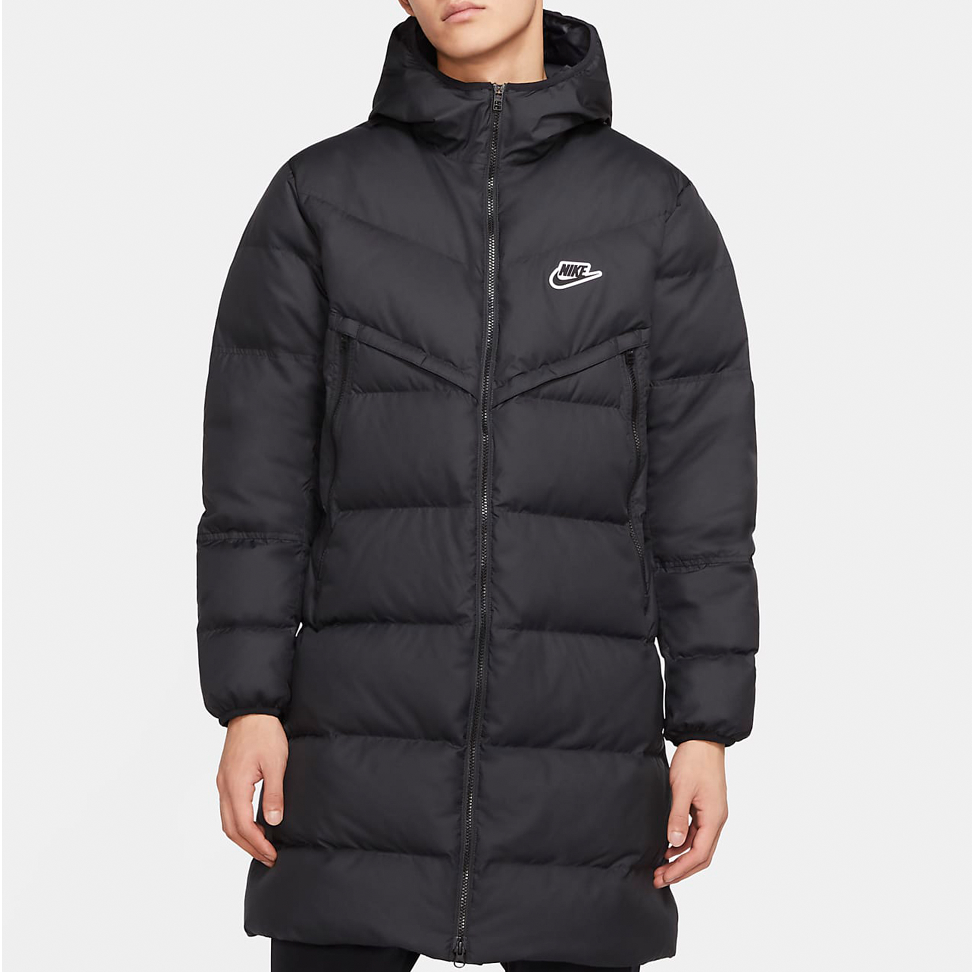 Shop Nike Sportswear Down-fill Windrunner Winter Puffer Jacket Black Coat CU4409-010