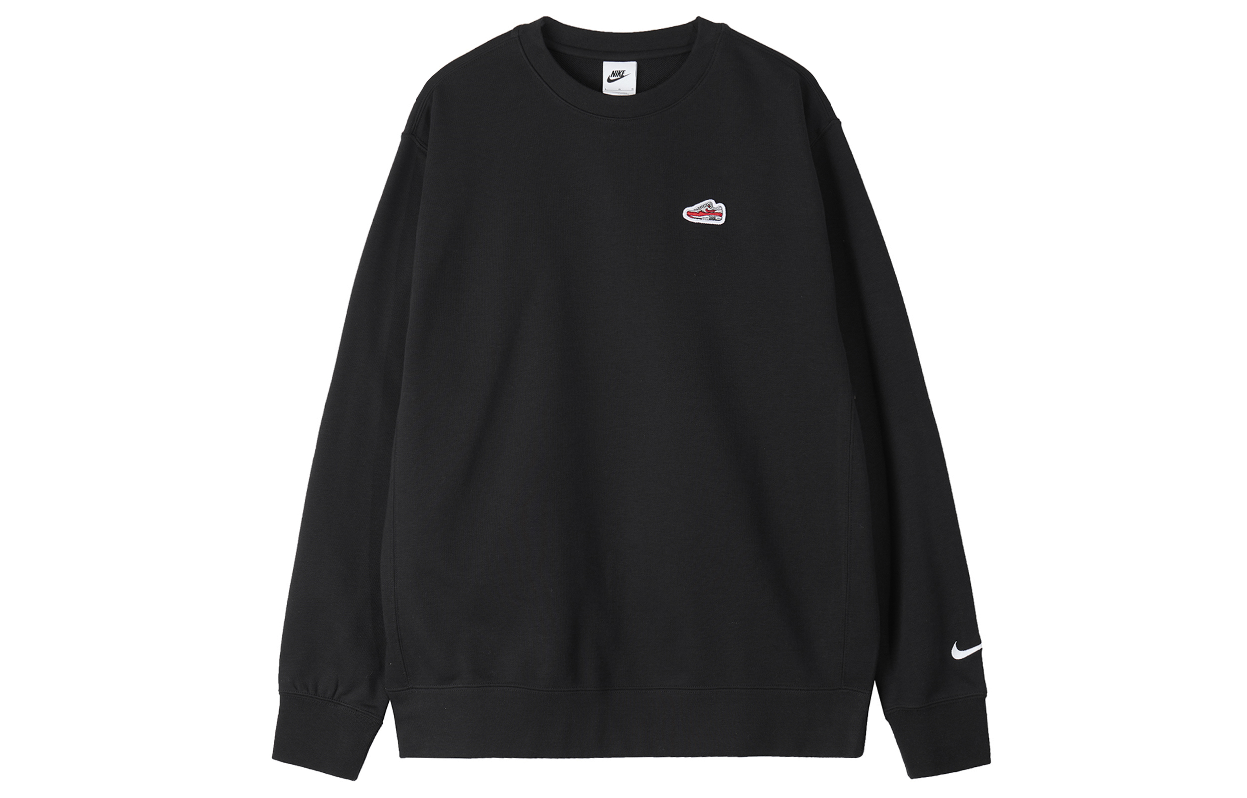 Nike Sportswear Embroidered Small Logo Crewneck Sweatshirt Black () FZ5203-010
