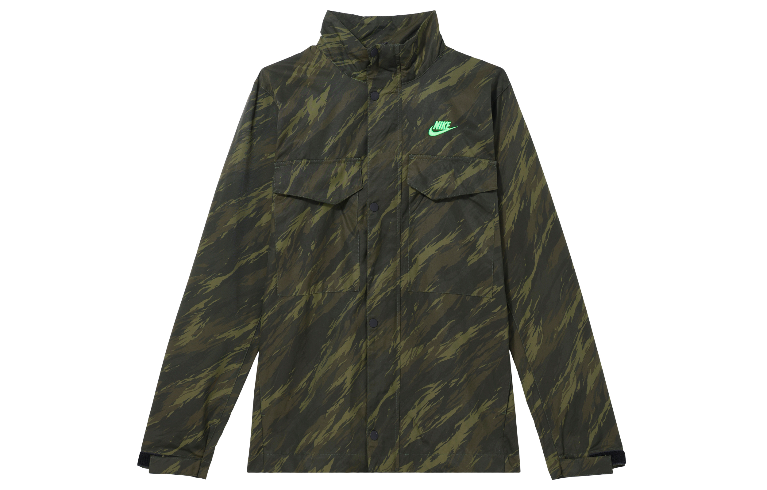 Nike Sportswear Essentials/ M65 Stand-Up Collar Camo Outdoor Jacket Clove Green DD4663-355