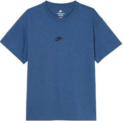 Nike Sportswear Essentials Blue Logo Crewneck Casual Breathable T-Shirt. DN5241-407 Buy Nike Sportswear Essentials Blue Logo Crewneck Casual Breathable T-Shirt. DN5241-407