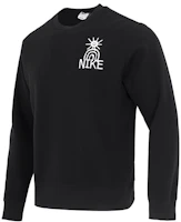 Nike Sportswear Fleece Crewneck Logo Sweatshirt Black DQ4073-010 Nike Sportswear Fleece Crewneck Logo Sweatshirt Black DQ4073-010