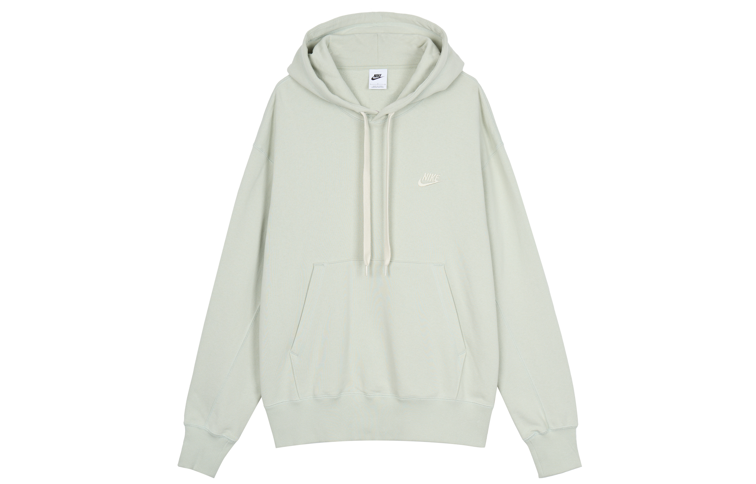 Nike Sportswear French Terry Embroidered Logo Pullover Hoodie Green DA0024-017