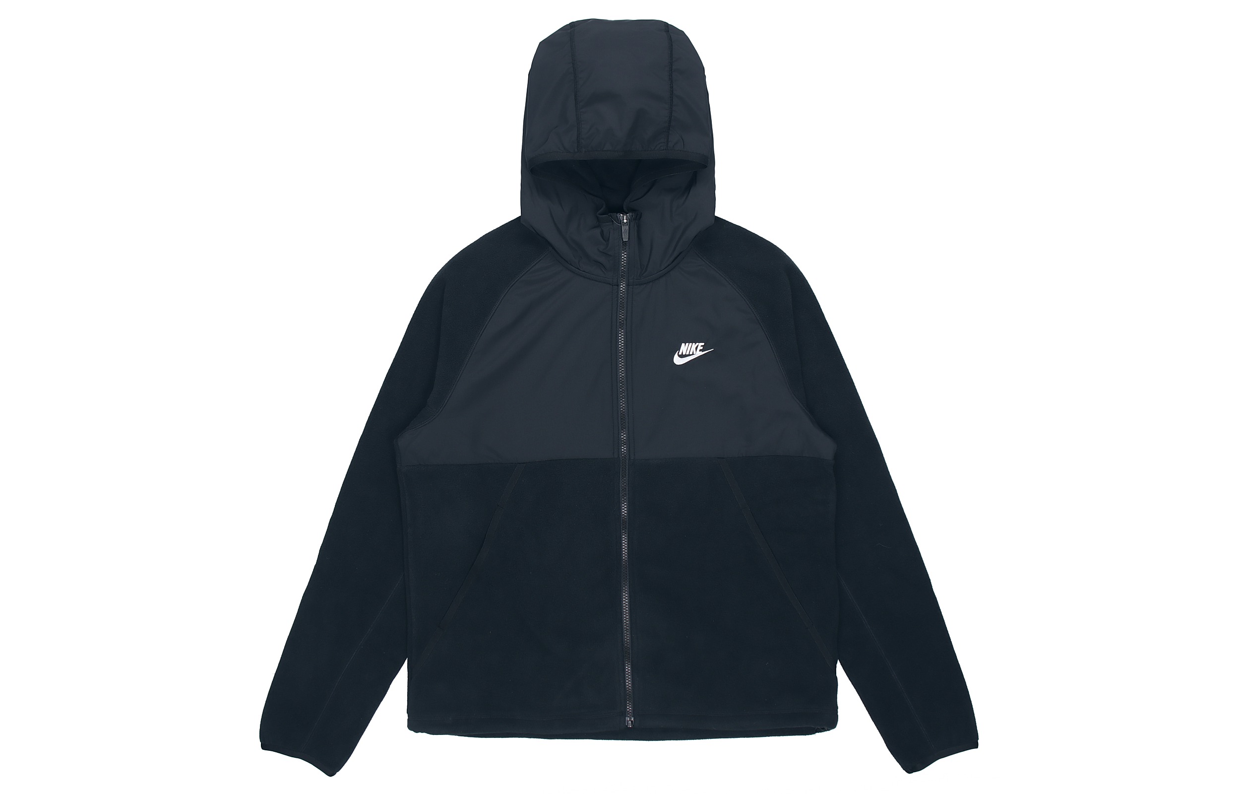 Nike Sportswear Full-Zip Fleece Hoodie Jacket Black DM1220-010