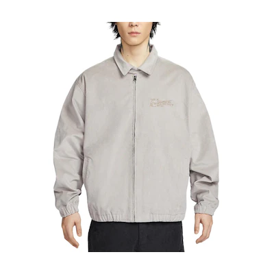 Nike Sportswear Harrington Cord Basketball Jacket Light Grey Casual Fashion HV4774-009