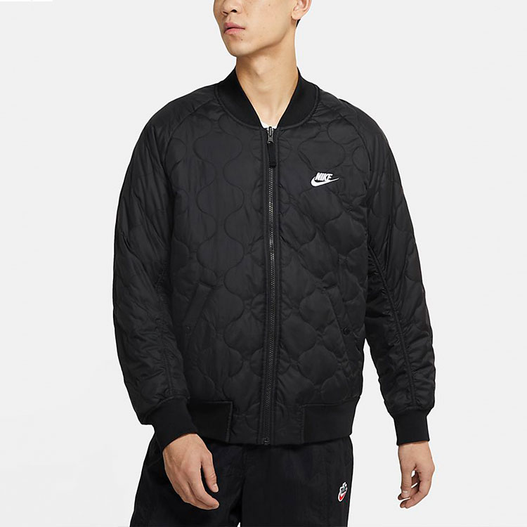 Shop Chaqueta Reversible con Logo Nike Sportswear Heritage Essentials Negra. CZ9999-011